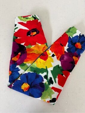 Frances Valentine Floral Cropped Pants